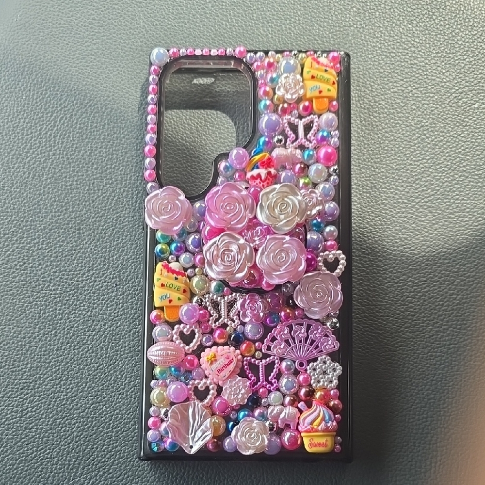 Decorative Pink and Purple Phone Case